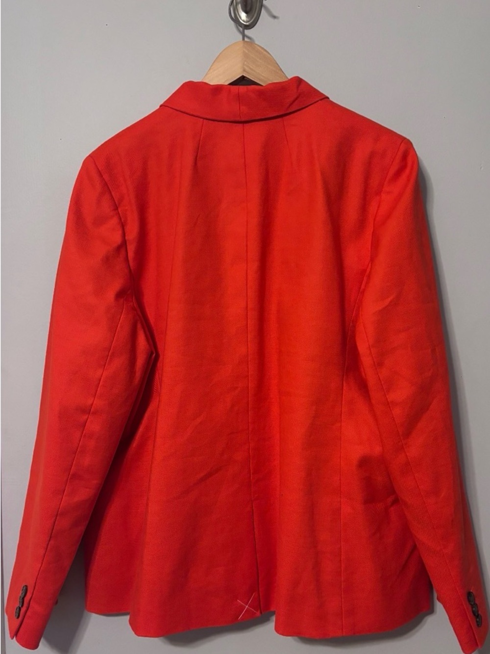 J. Crew Vibrant Red Linen Single-Button Blazer - Picture 2 of 3